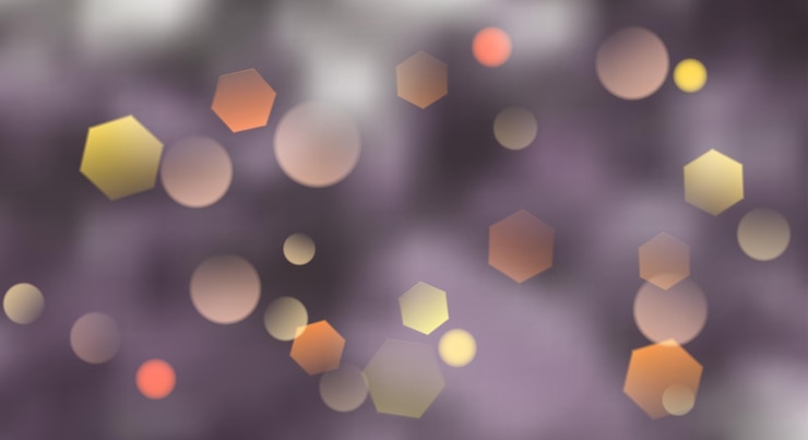 Vector abstract blurred background with bokeh effect in violet colors