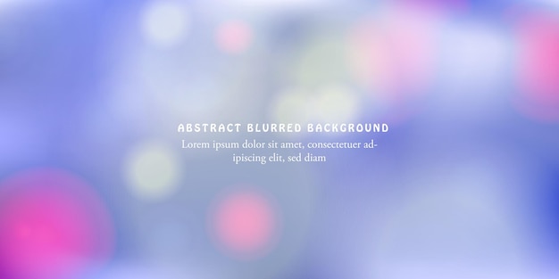 Abstract blurred banner background