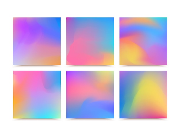 Abstract blurred gradient mesh background in bright beautiful colors