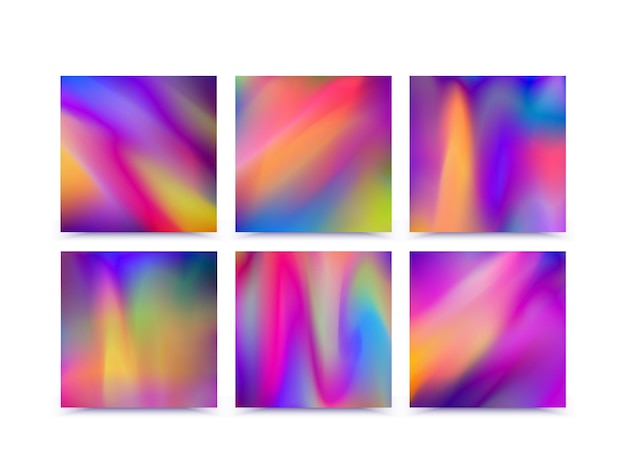 Abstract blurred gradient mesh background in bright beautiful colors