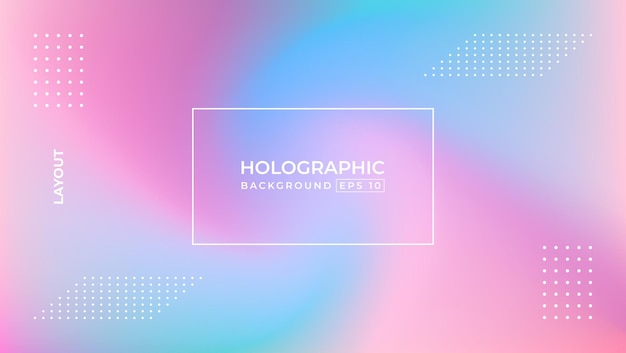 Abstract Blurred Holographic Background