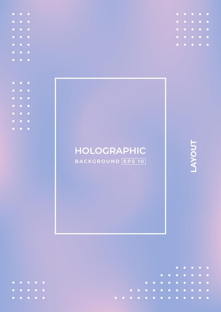 Abstract Blurred Holographic Background