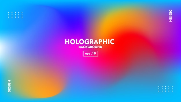 Abstract blurred holographic background