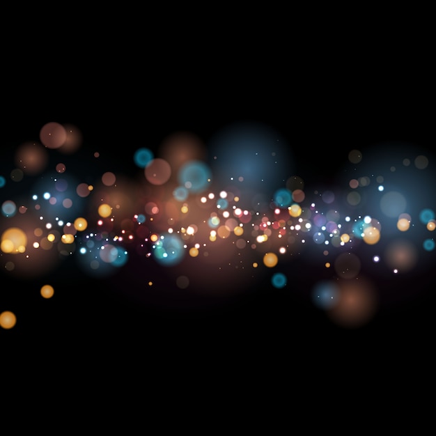 Vector abstract blurred light element that can be used for bokeh background