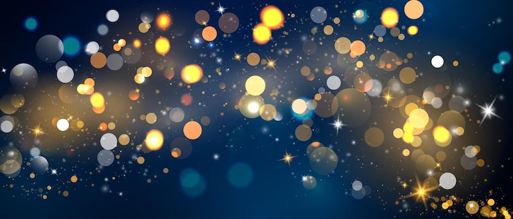 Vector abstract blurred light element that can be used for cover decoration bokeh background with yellow color