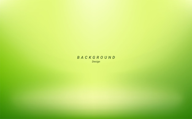 Abstract blurred smooth green yellow gradient background template design