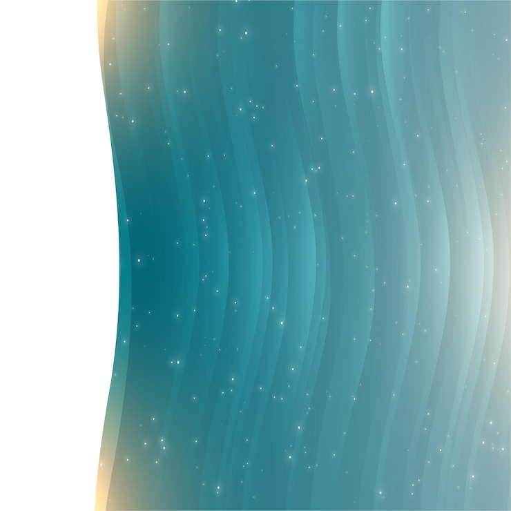 Vector abstract blurred soft focus bokeh of bright waves background
