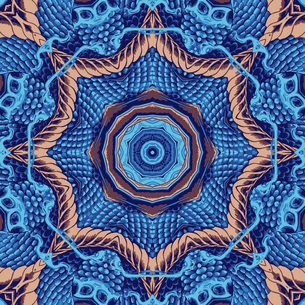 Abstract bohemian mandala ornament background