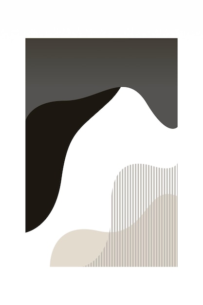 Абстрактный богемный настенный художественный постер Абстрактный минималистичный настенный декор для печати постер