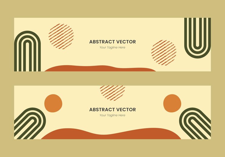 Abstract Boho Banner