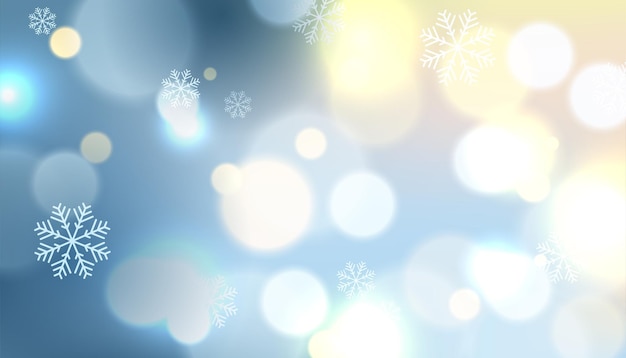 Vector abstract bokeh background for merry christmas celebration