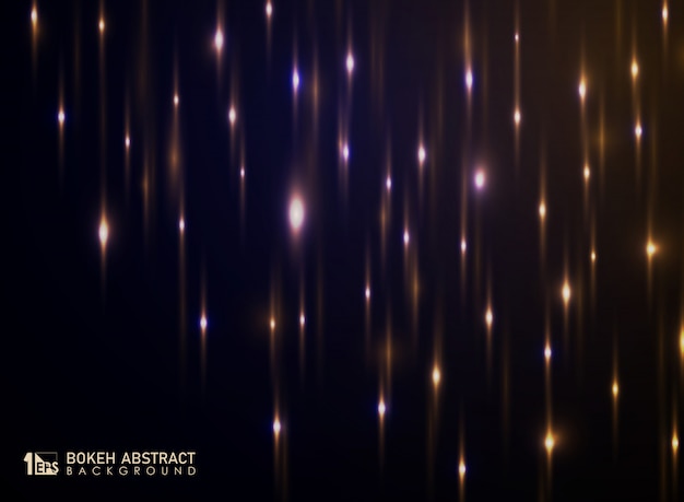 Abstract bokeh of light background with glitters decoration.