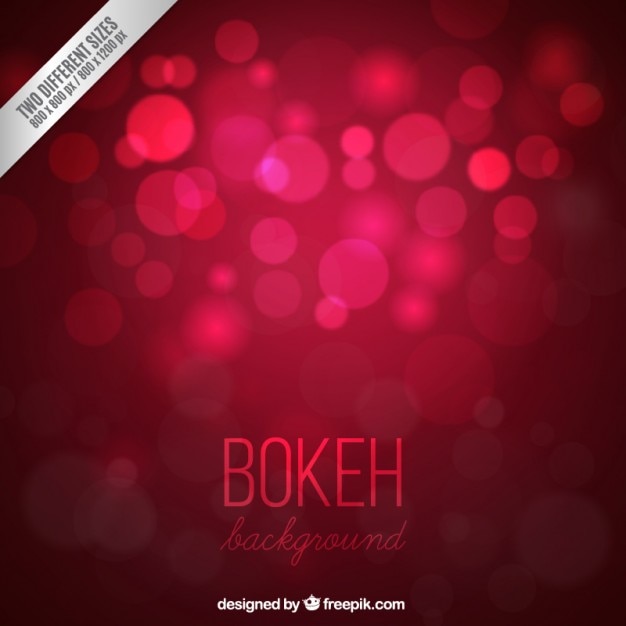 Vector abstract bokeh red background