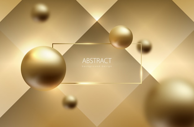 Abstract bol goud