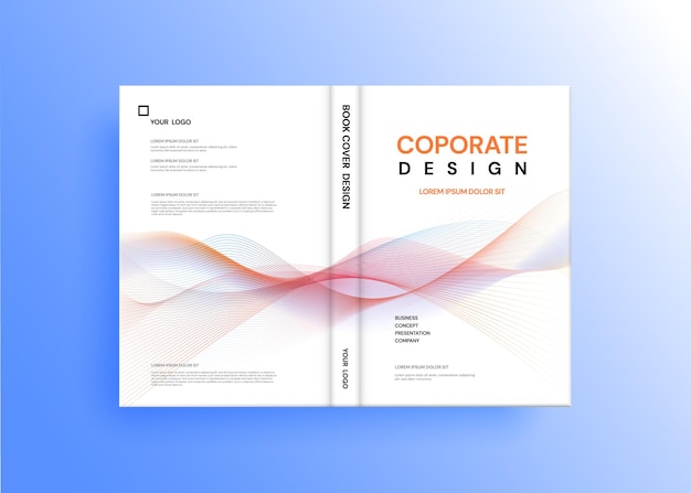 Vettore abstract book cover design brochure flyer template