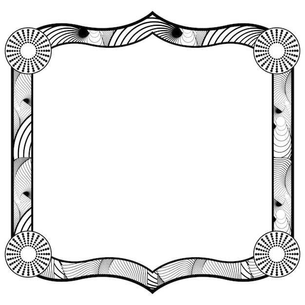 Bordo astratto, una combinazione di strisce bianche e nere per formare qualcosa
