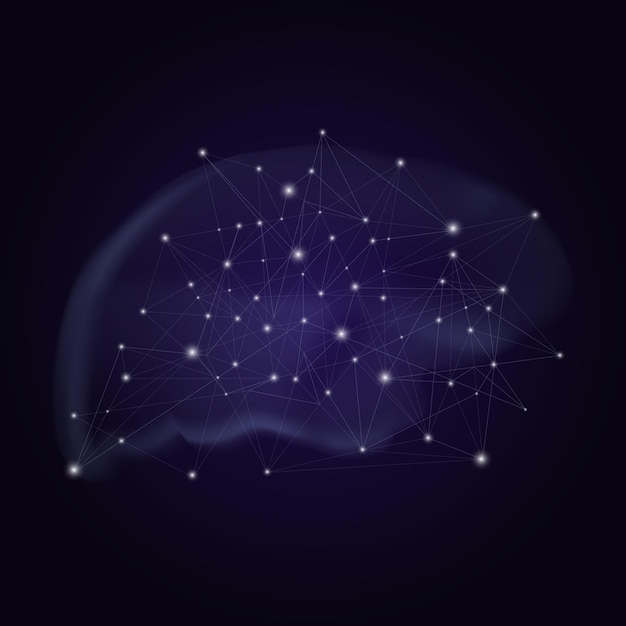 Abstract brain illustration