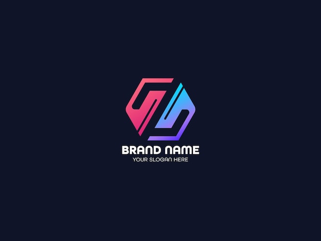 Vector abstract brand modern logo design