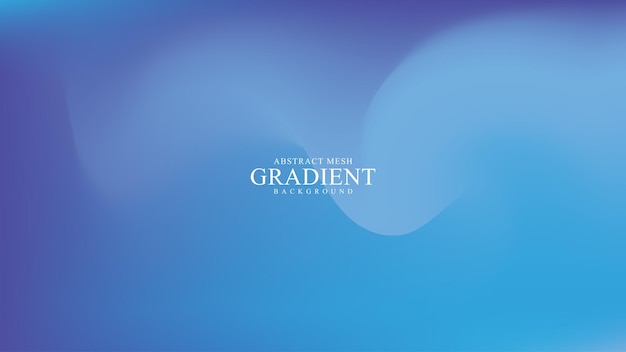 Abstract bright blue sea gradient mesh background Graphic template for brochure flyer and poster