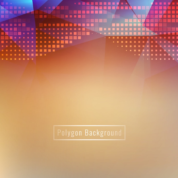 Vector abstract bright coloful polygon background