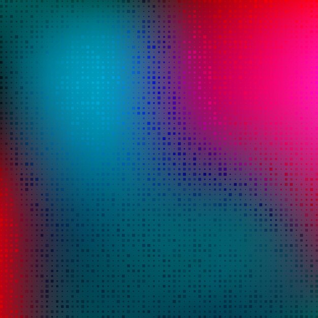 Abstract bright colors minimal mosaic background with halftone gradient effect.