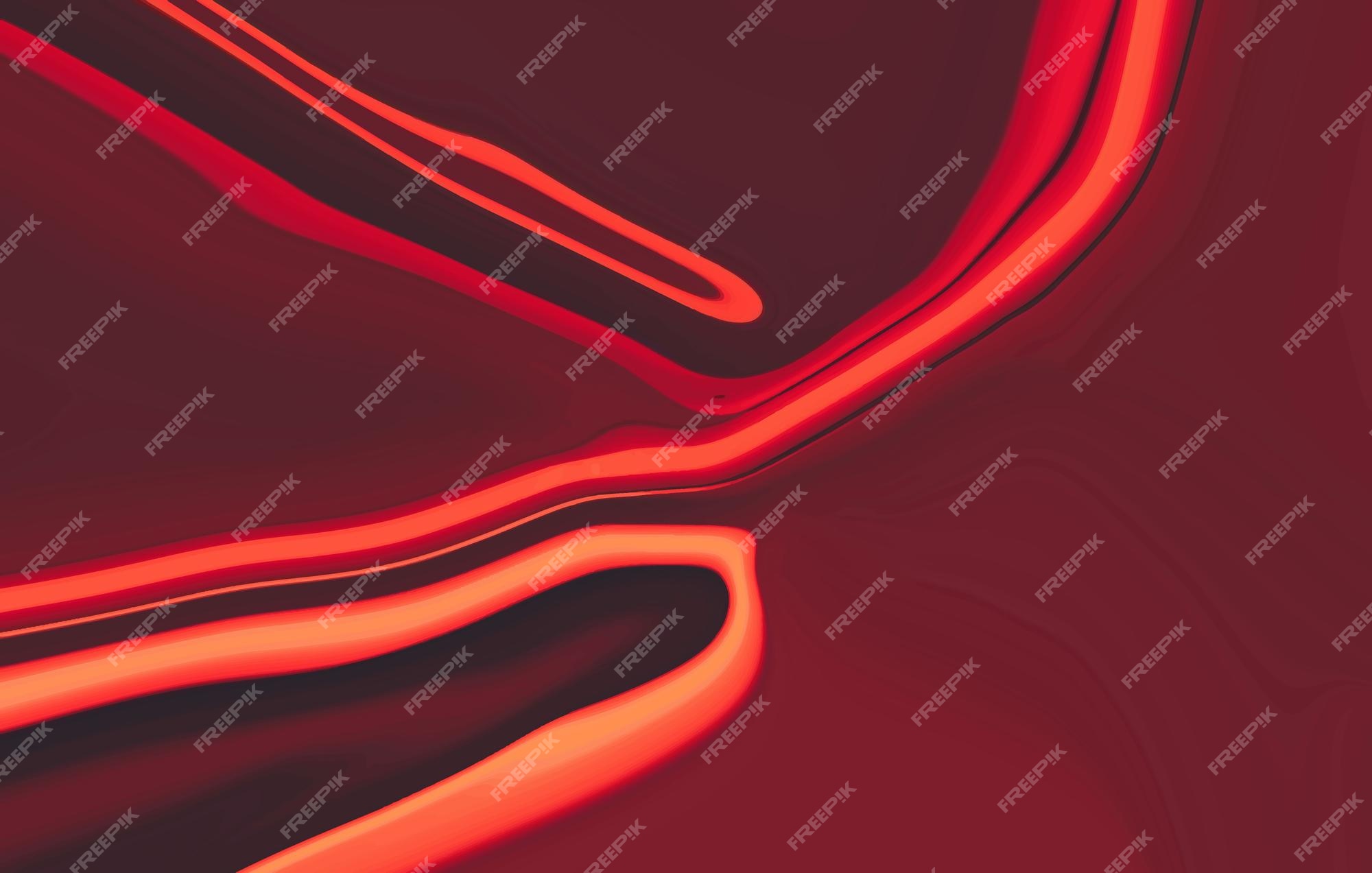 Premium Vector | Abstract bright glossy liquid texture background with red  color
