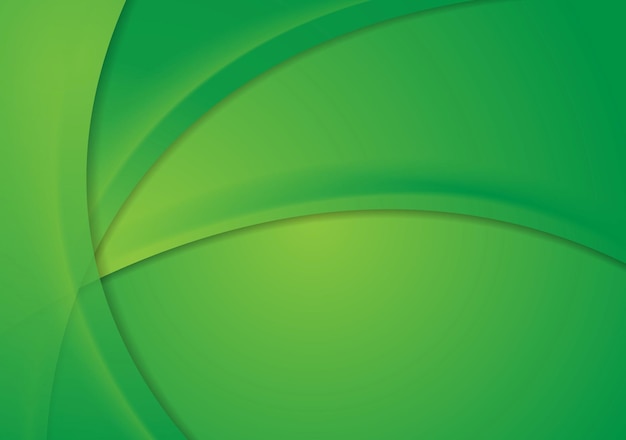 Abstract bright green corporate wavy background