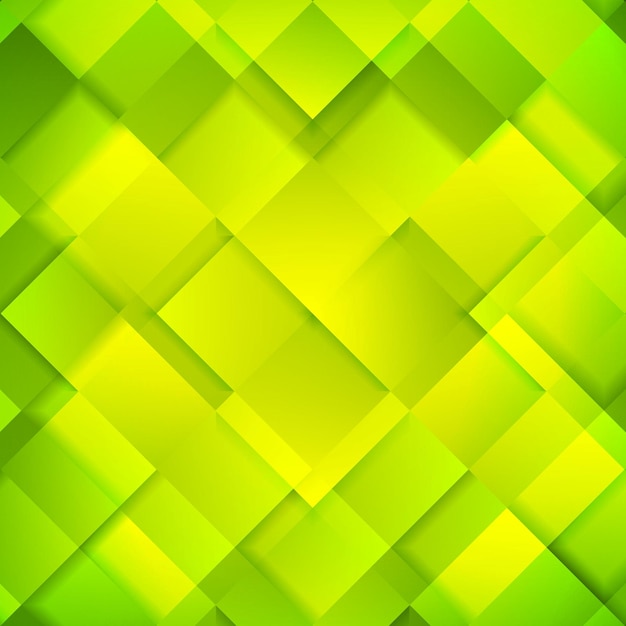 Abstract bright green squares background