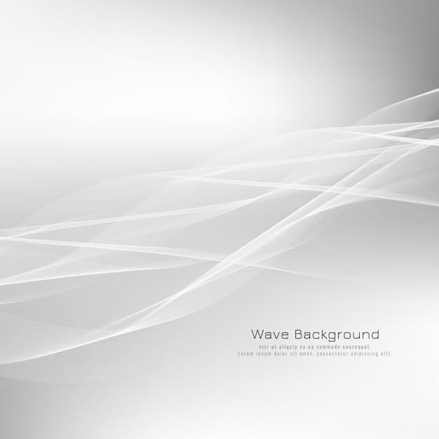 Abstract bright grey wave vector background