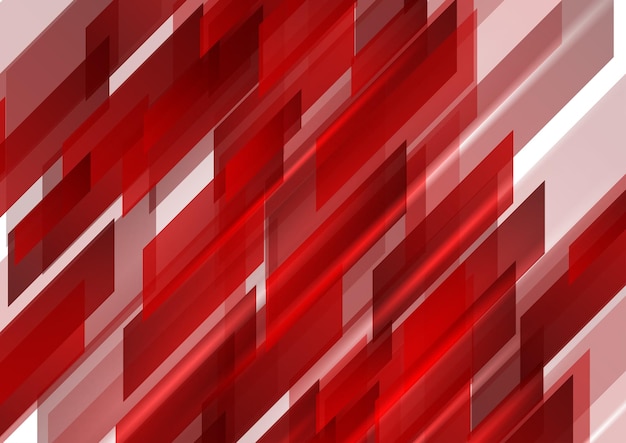ベクトル 抽象的な明るい光沢のある赤い技術の背景