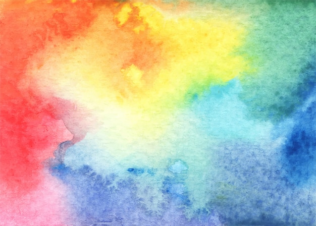 Abstract bright watercolor background in different hues, shades and textures.