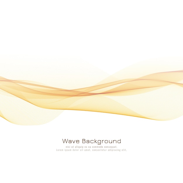 ベクトル 抽象的な明るい波のエレガントな背景