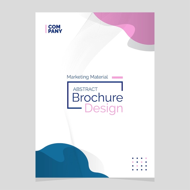 abstract brochure design liquid shape blob design element marketing material
