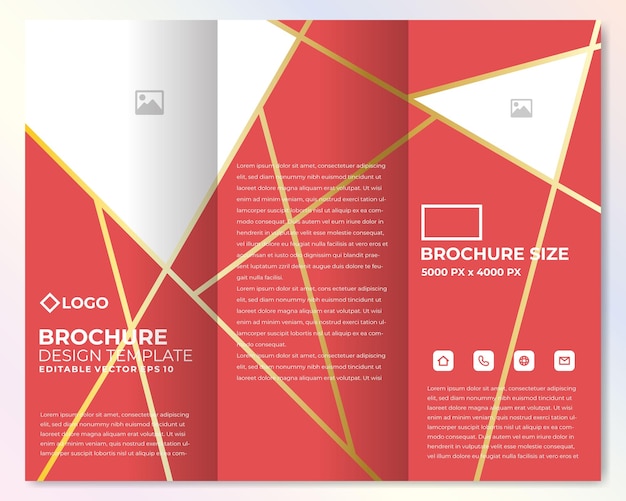 Abstract brochure design template vector