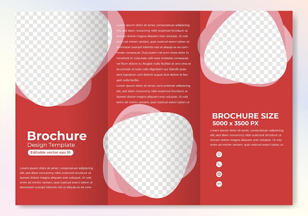 Vector abstract brochure design template vector