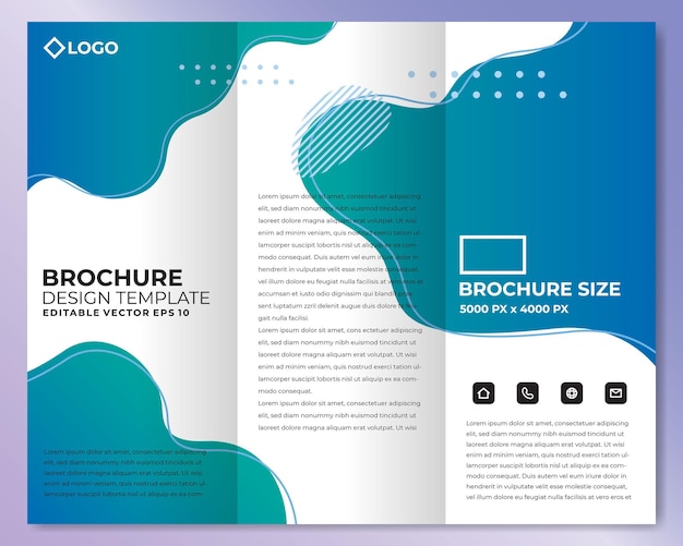 Vector abstract brochure design template vector