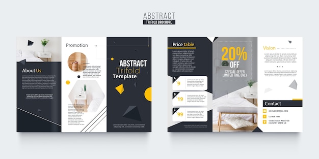 Abstract brochure template design