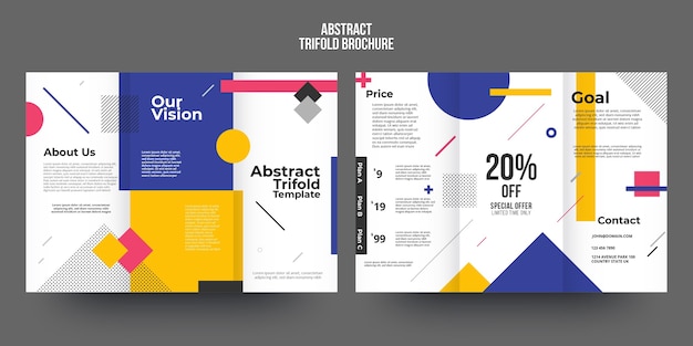 Vector abstract brochure template