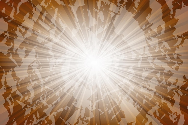 Абстрактный коричневый фон с солнечными лучами Летняя векторная иллюстрация