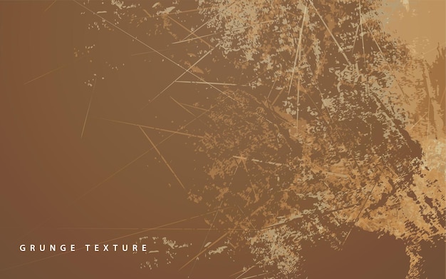 Abstract brown color grunge texture splash paint background vector