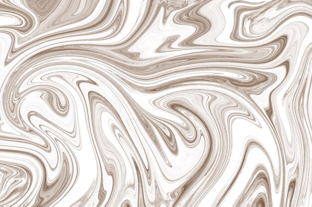 Abstract brown liquid marble ink texture swirl background