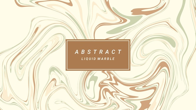 Vector abstract brown liquid marble wave background template design