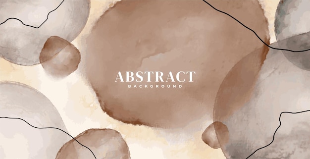 Abstract brown watercolor background suitable for decoration wall decoration posters banners and so on