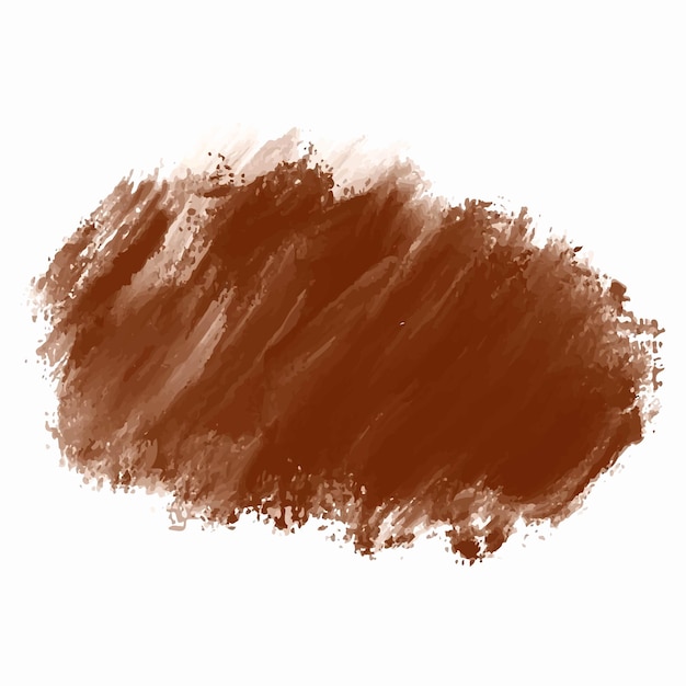 Abstract brown watercolor brush stroke design