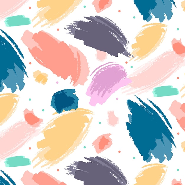 Vector abstract brush stroke pattern