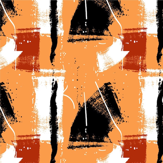 Vector abstract brush stroke pattern