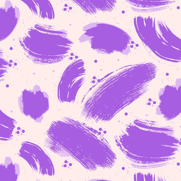 Abstract brush stroke purple paint pattern