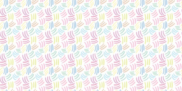 Vector abstract brush strokes pastel repeat pattern background