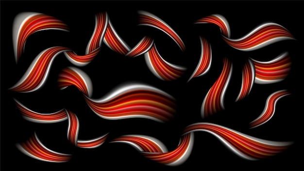 Vector abstract brushstroke design