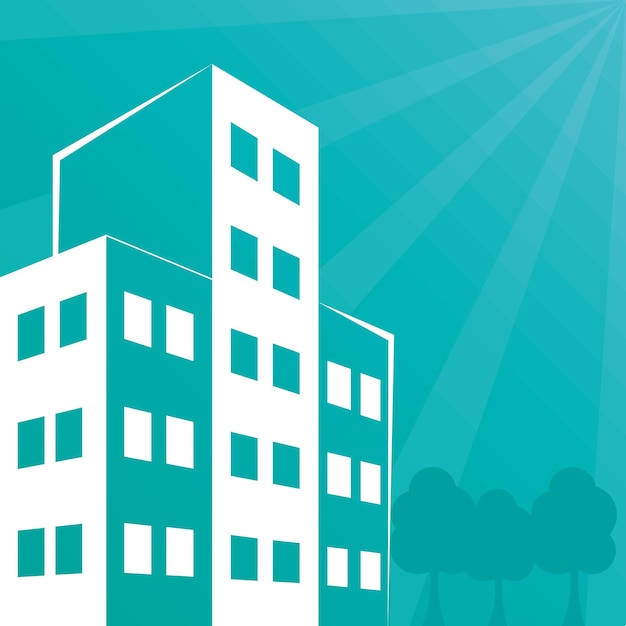 abstract buildings illustration
